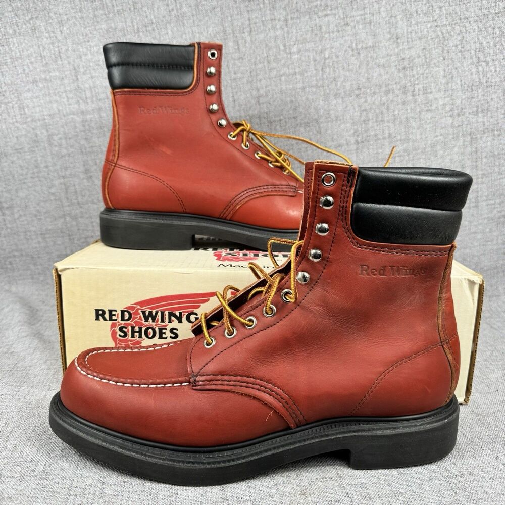 Red Wing Boots Men's 10 B 404 Supersole Leather Work Vintage